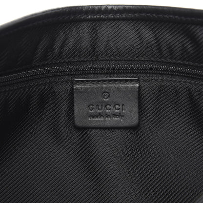 Gucci Denim Monogram Small Jackie O Hobo Black 6 of 9