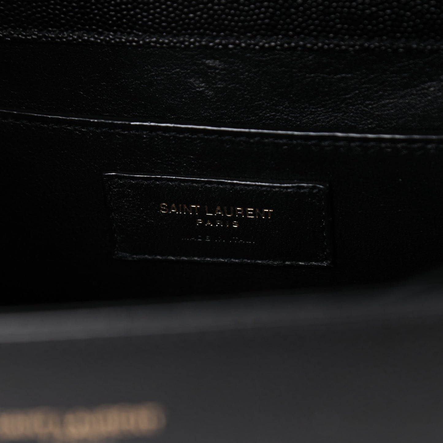 Grain de Poudre Medium Classic Monogram Cassandra Top Handle Black