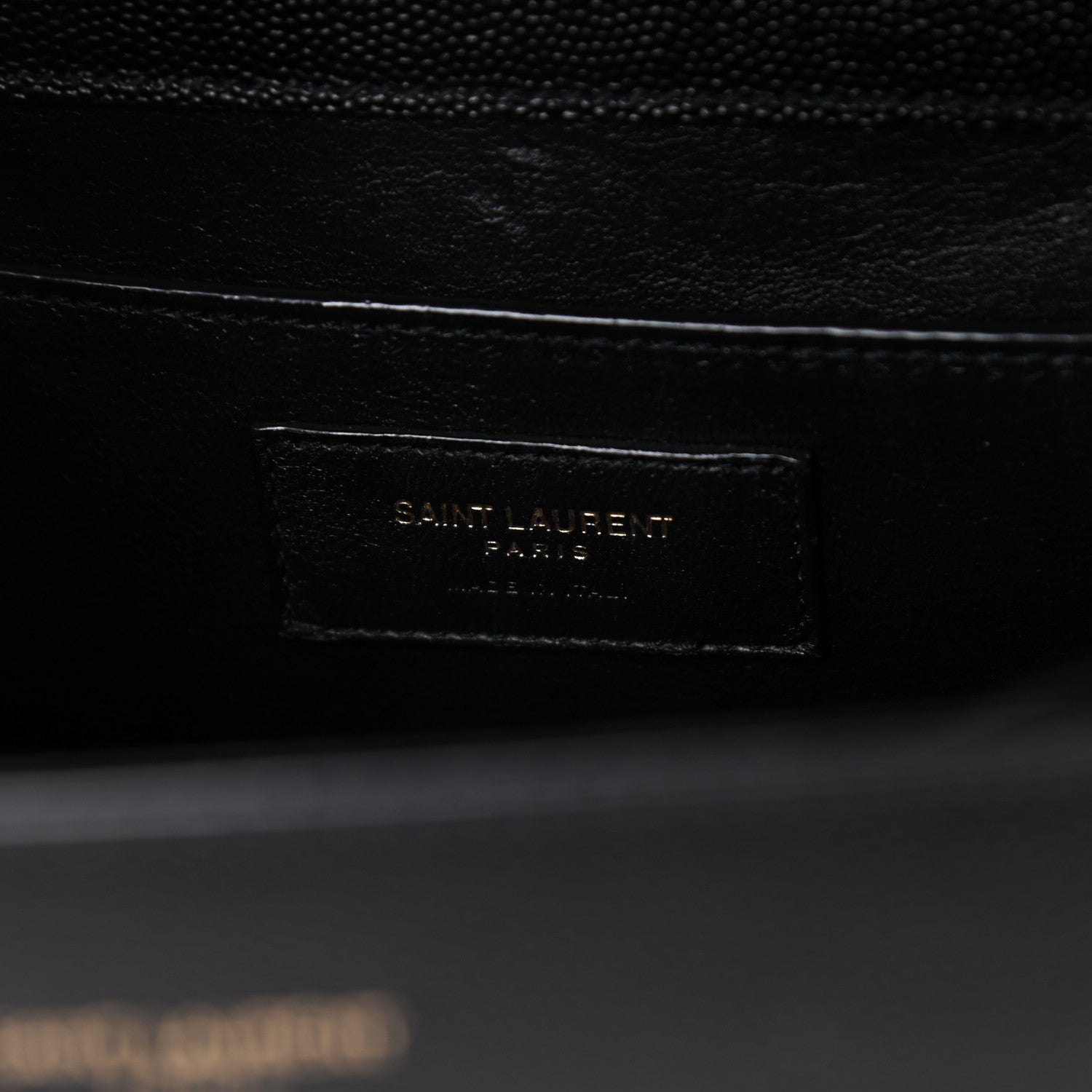 Saint Laurent Grain de Poudre Medium Classic Monogram Cassandra Top Handle Black 8 of 9