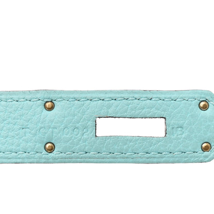 Hermes Togo Kelly Retourne 32 Bleu Atoll 7 of 10