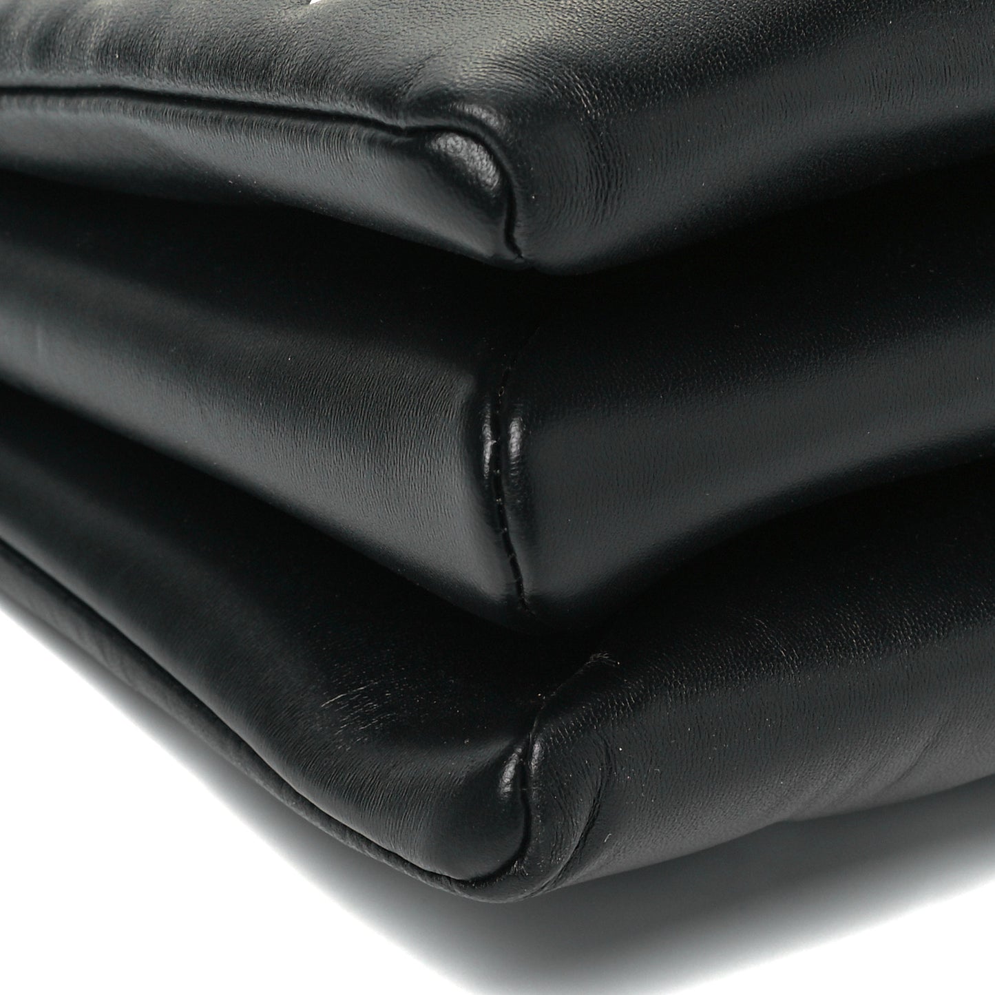 Lambskin Embossed Monogram Coussin PM Black White