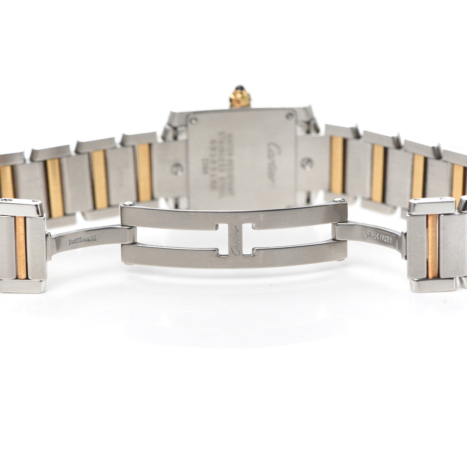 Cartier Stainless Steel 18K Yellow Gold 20mm Tank Francaise Quartz Watch 5 of 5