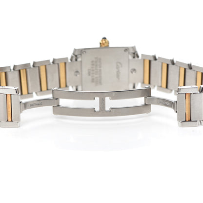 Cartier Stainless Steel 18K Yellow Gold 20mm Tank Francaise Quartz Watch 5 of 5