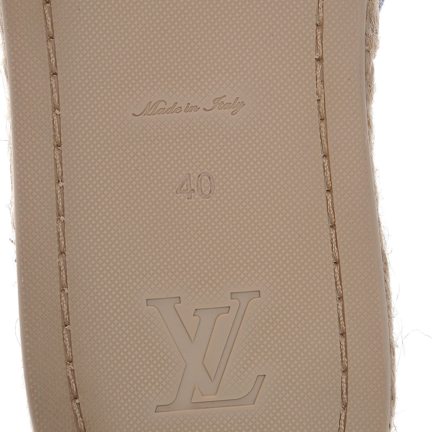 Louis Vuitton Canvas Blue Shore Espadrille Flats 40 Marine 6 of 9