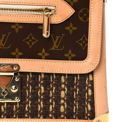 Louis Vuitton Monogram Ambre Tweedy Zip GM 10 of 19