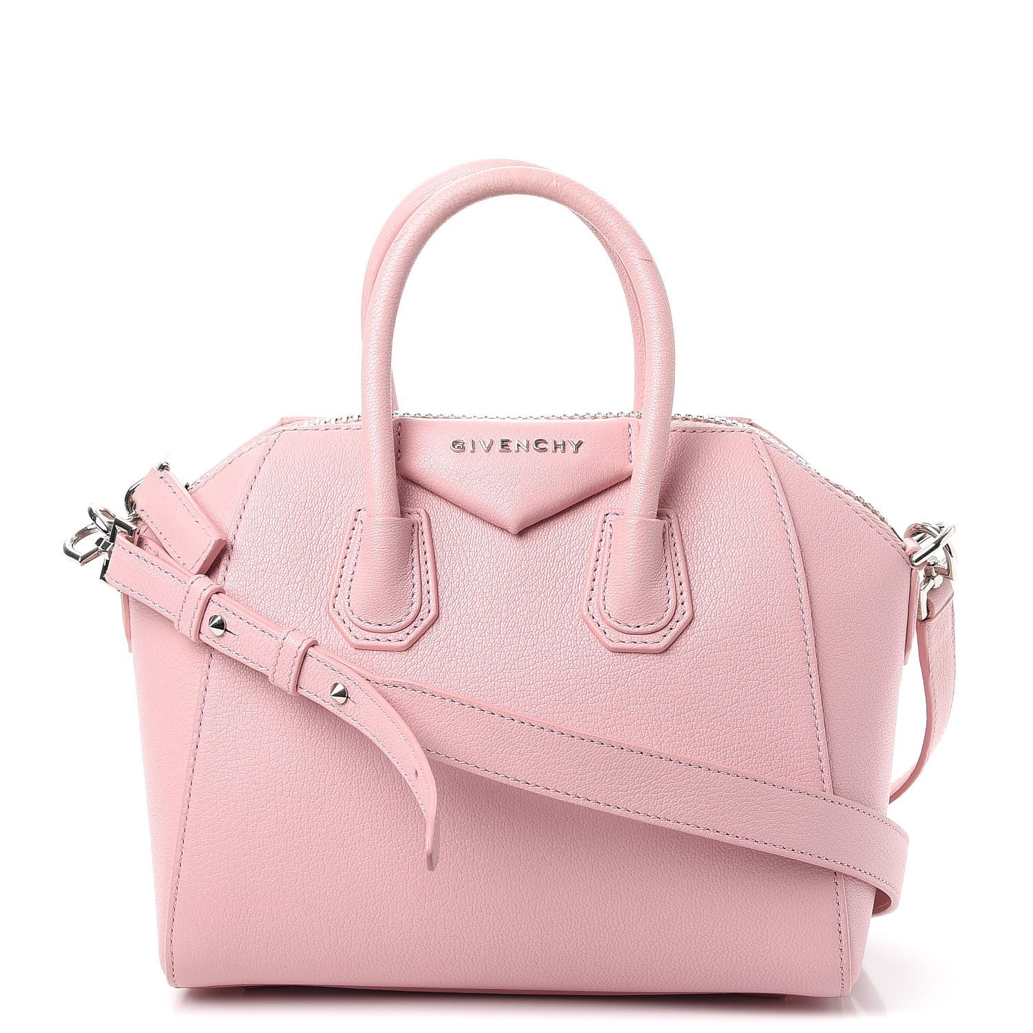 Givenchy Sugar Goatskin Mini Antigona Pale Pink 1 of 10