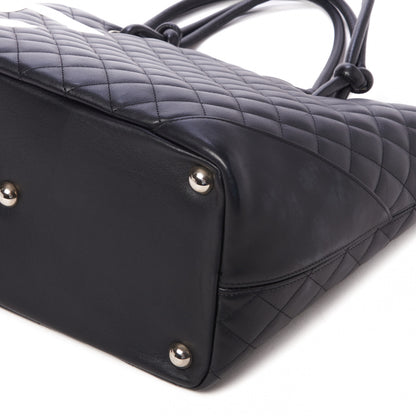 Chanel Calfskin Quilted Large Cambon Tote Black White 5 of 11