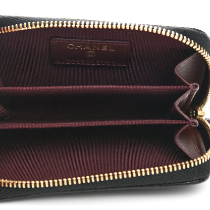 Chanel Caviar Quilted Classic Zipped Coin Purse Black 5 of 8