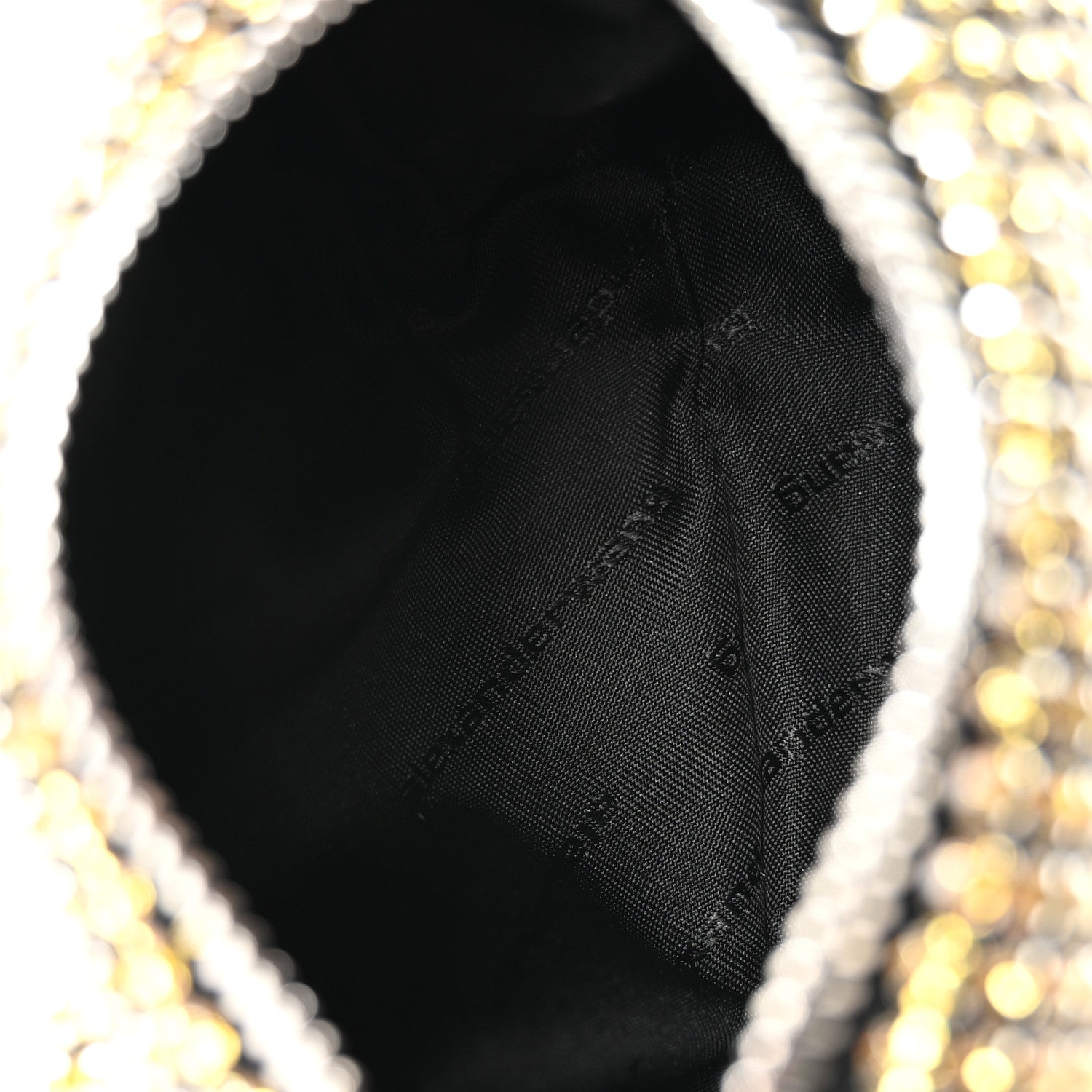 Alexander Wang Mesh Crystal Rhinestone Mini Heiress Pouch Porcelain 5 of 11