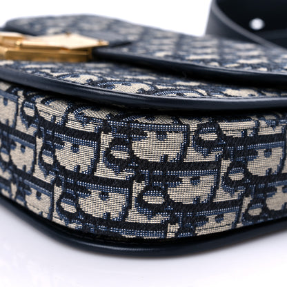 Christian Dior Oblique Flap Bag Navy Blue 9 of 12