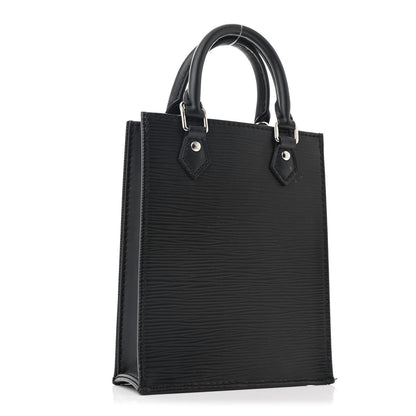 Louis Vuitton Epi Petit Sac Plat Black 3 of 10