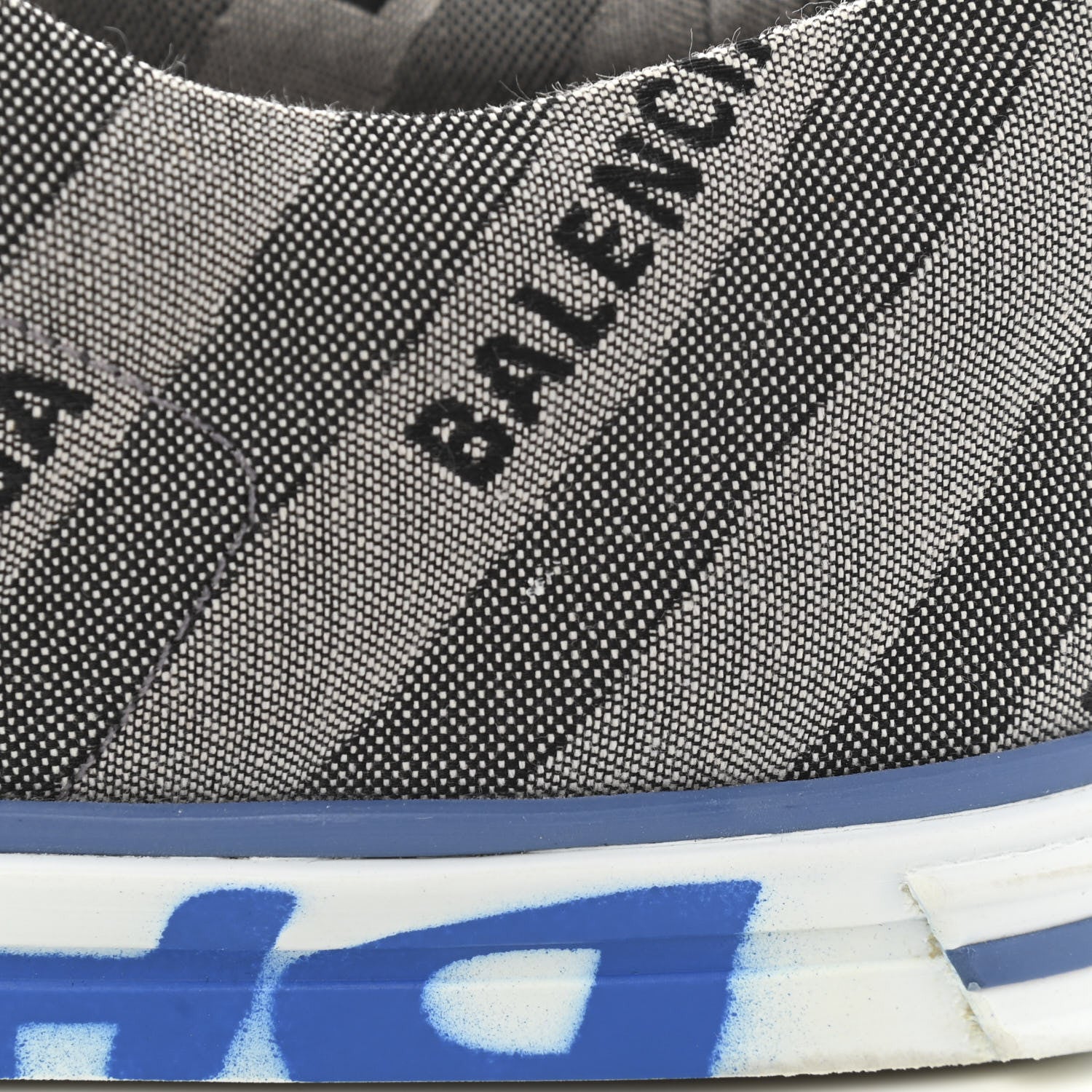 Balenciaga Canvas Jacquard Diagonal Allover Logo Womens Match Graffiti Sneakers 40 Grey 12 of 14