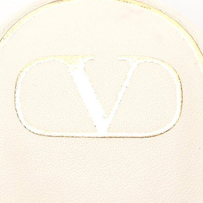 Valentino Garavani Nappa Chain 1967 Flat Slide Sandals 37.5 Brown White 8 of 9