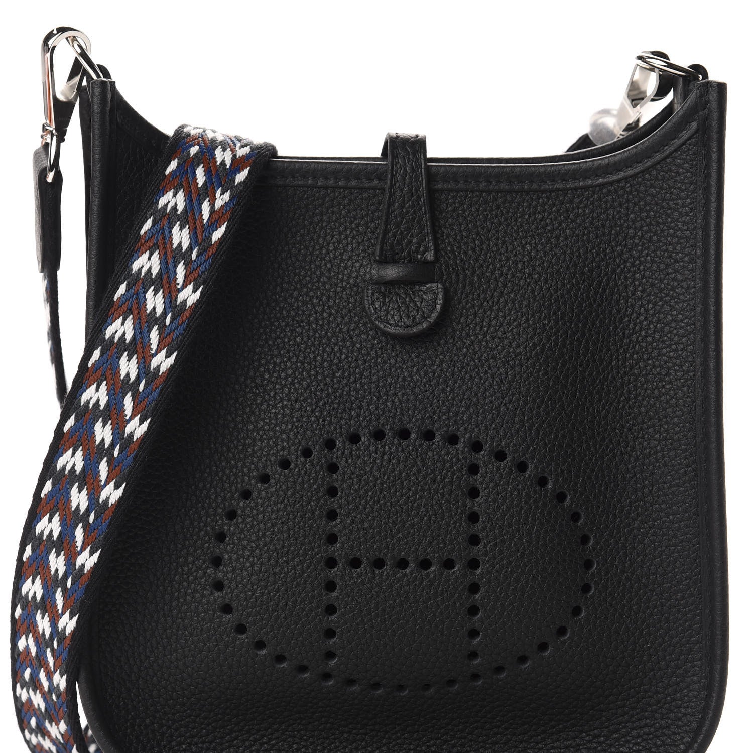 Hermes Taurillon Maurice Zigzag Evelyne TPM Black 10 of 11