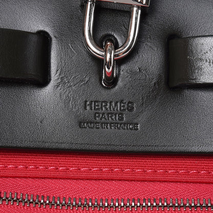 Hermes Toile Officer Vache Hunter Herbag Zip 31 PM Rose Extreme Kaki 8 of 12