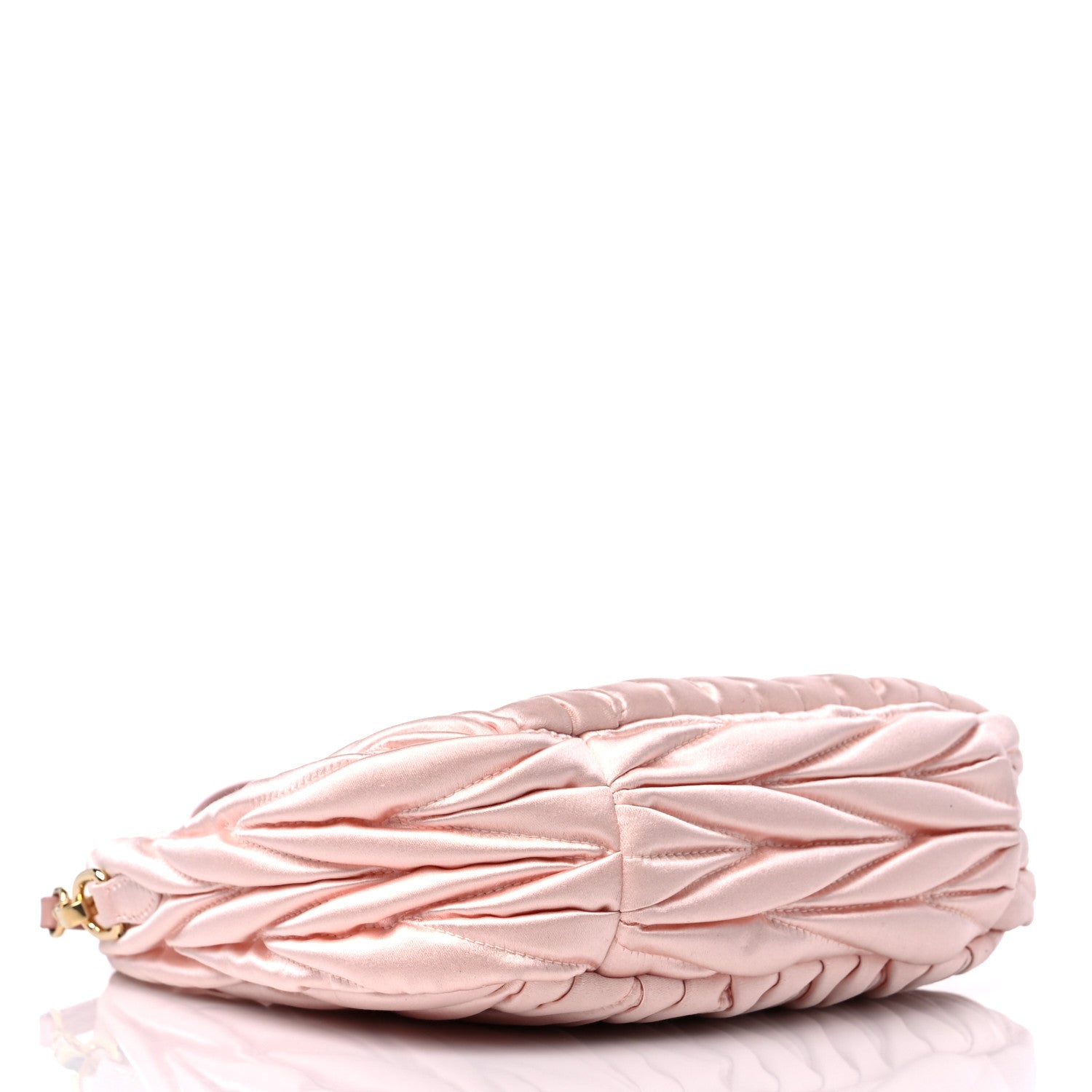 Miu Miu Satin Matelasse Wander Hobo Alabaster Pink 4 of 11