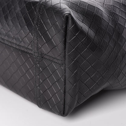 Bottega Veneta Calfskin Intrecciomirage Large Tote Black 9 of 9