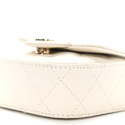 Chanel Caviar Quilted Mini Clutch With Chain White 11 of 12
