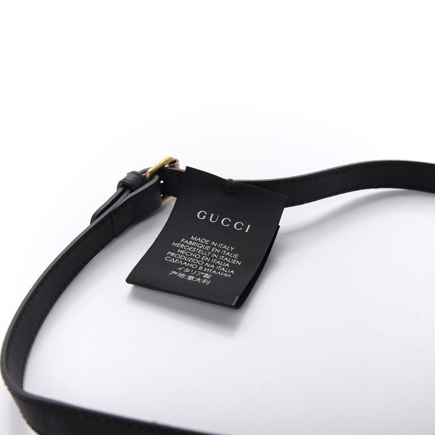 Gucci Calfskin Vinyl Visor S Black Green 6 of 7