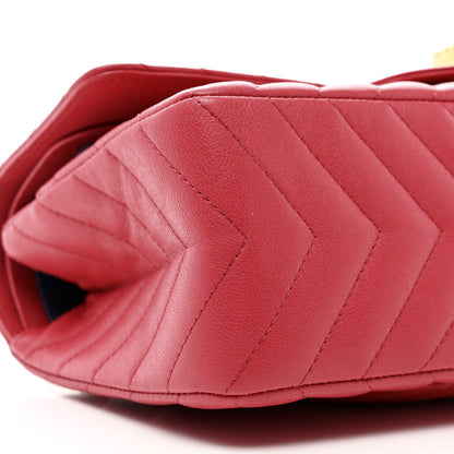 Chanel Sheepskin Chevron Quilted 2.55 Reissue 225 Flap Dark Pink 9 of 11