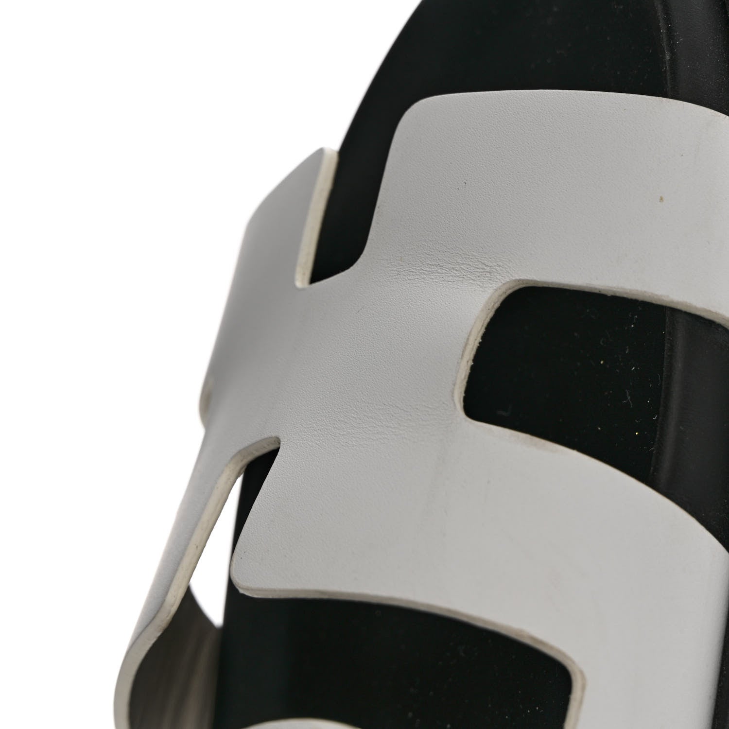 Hermes Calfskin Womens Chypre Sandals 38 White 11 of 14