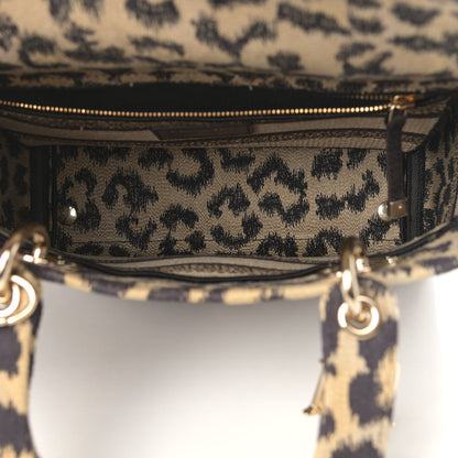 Christian Dior Canvas Medium Mizza Embroidered Lady D-Lite Beige Multicolor 5 of 11