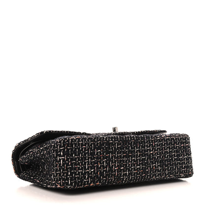 Chanel Tweed Quilted Medium Double Flap Black 4 of 10