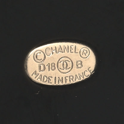 Chanel Resin Crystal Chanel Neige Brooch Black 4 of 4
