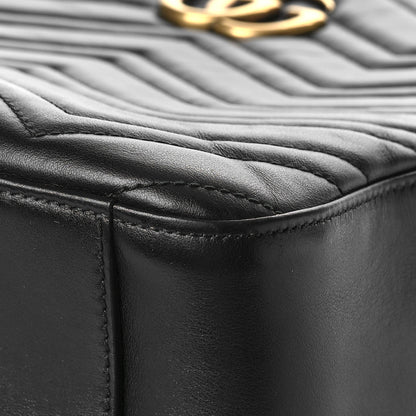 Gucci Calfskin Matelasse GG Marmont Dome Backpack Black 11 of 11