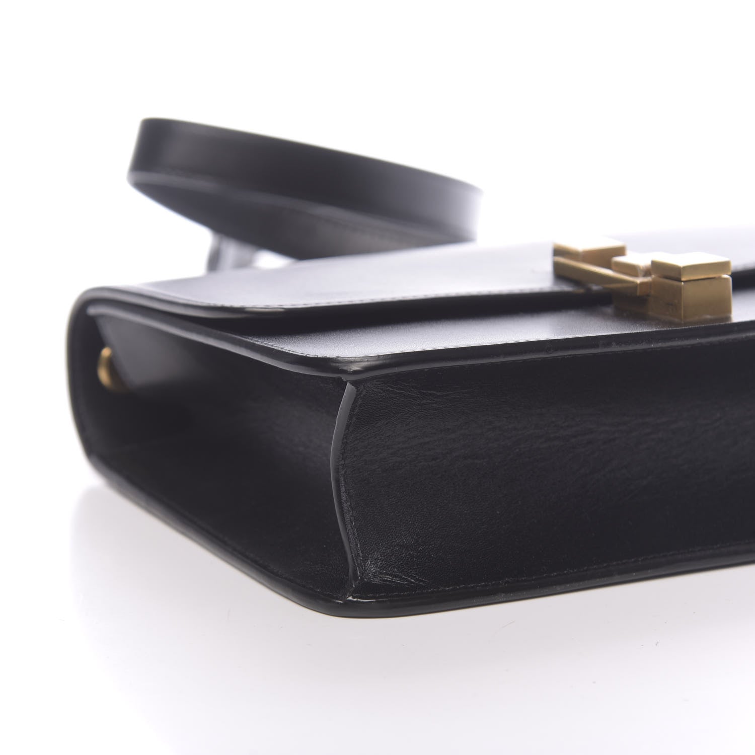 Saint Laurent Smooth Calfskin Carre Satchel Black 9 of 10
