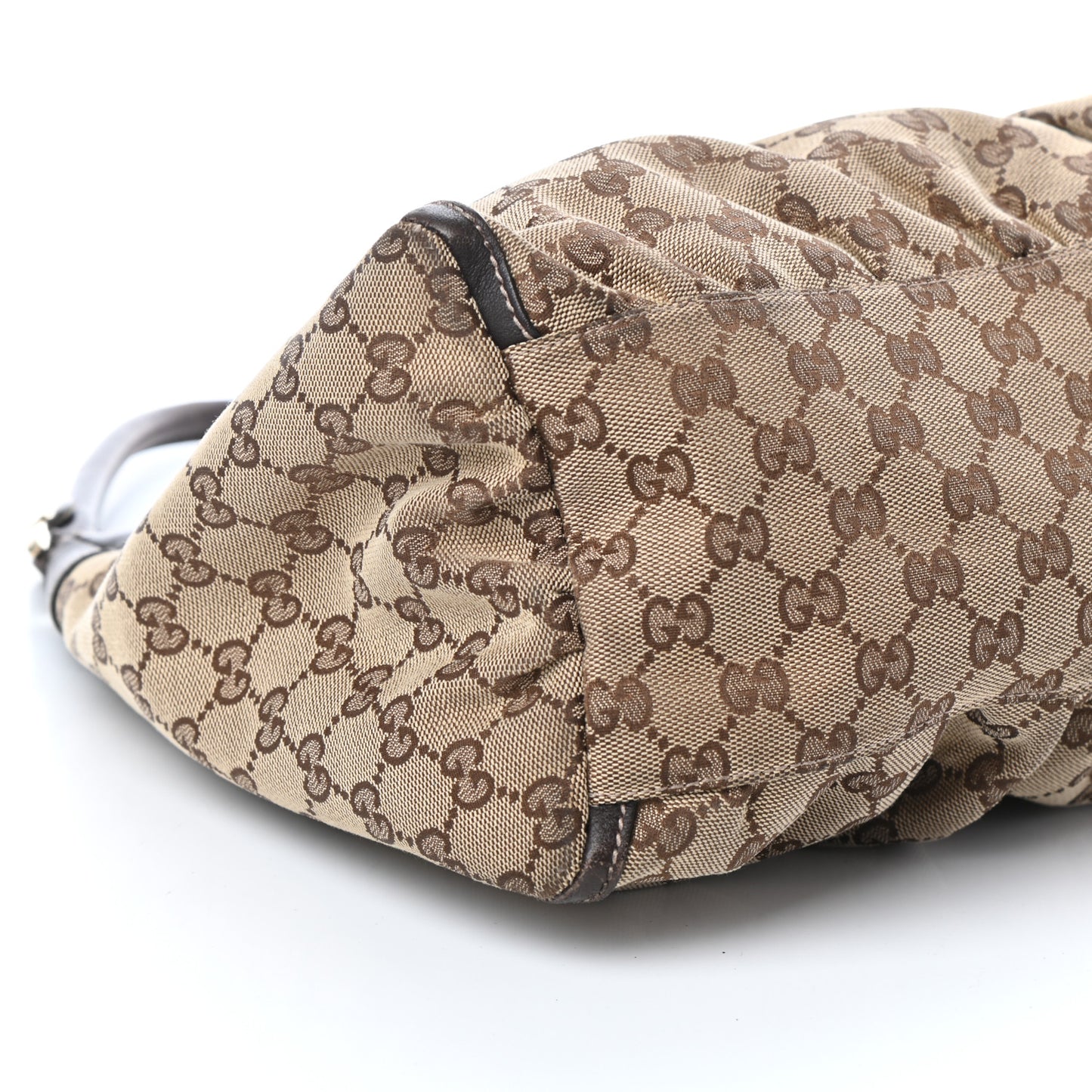 Monogram Large D Gold Hobo Dark Brown