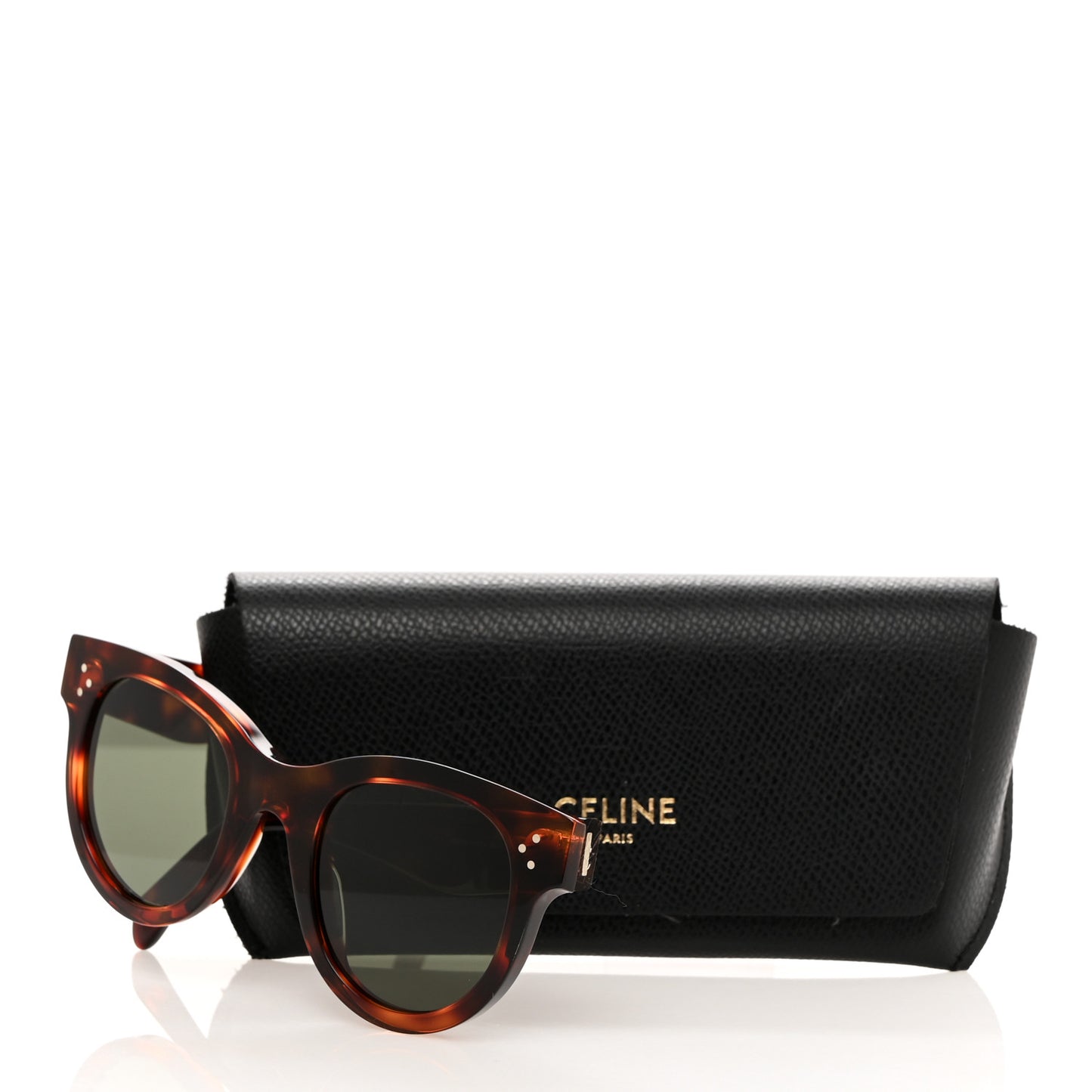 Acetate Round Eye Sunglasses CL4003IN Havana Black