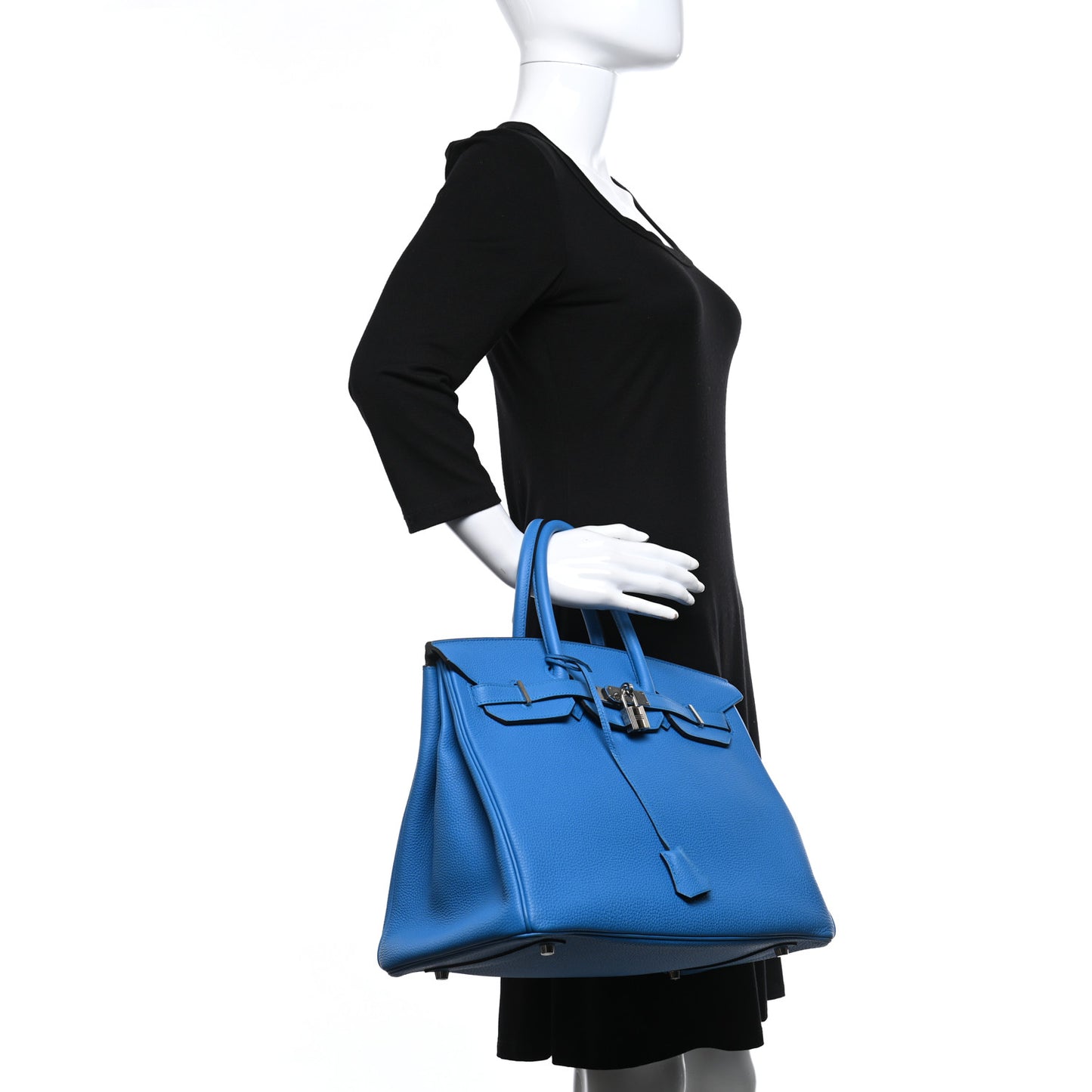 Togo Verso Birkin 35 Bleu Zanzibar Malachite