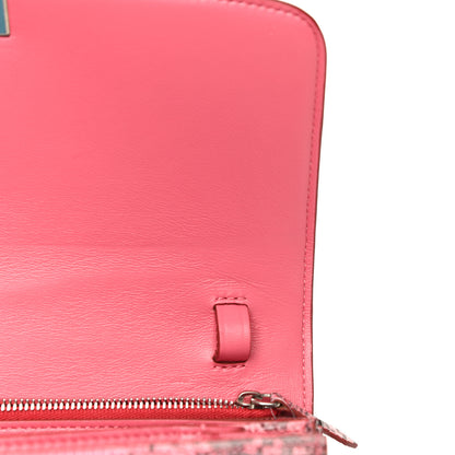 Celine Lizard Medium Classic Box Flap Bag Pink Grey 10 of 14