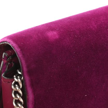 Gucci Velvet Super Mini Dionysus Shoulder Bag Fuchsia Violet Cyclamen 12 of 13