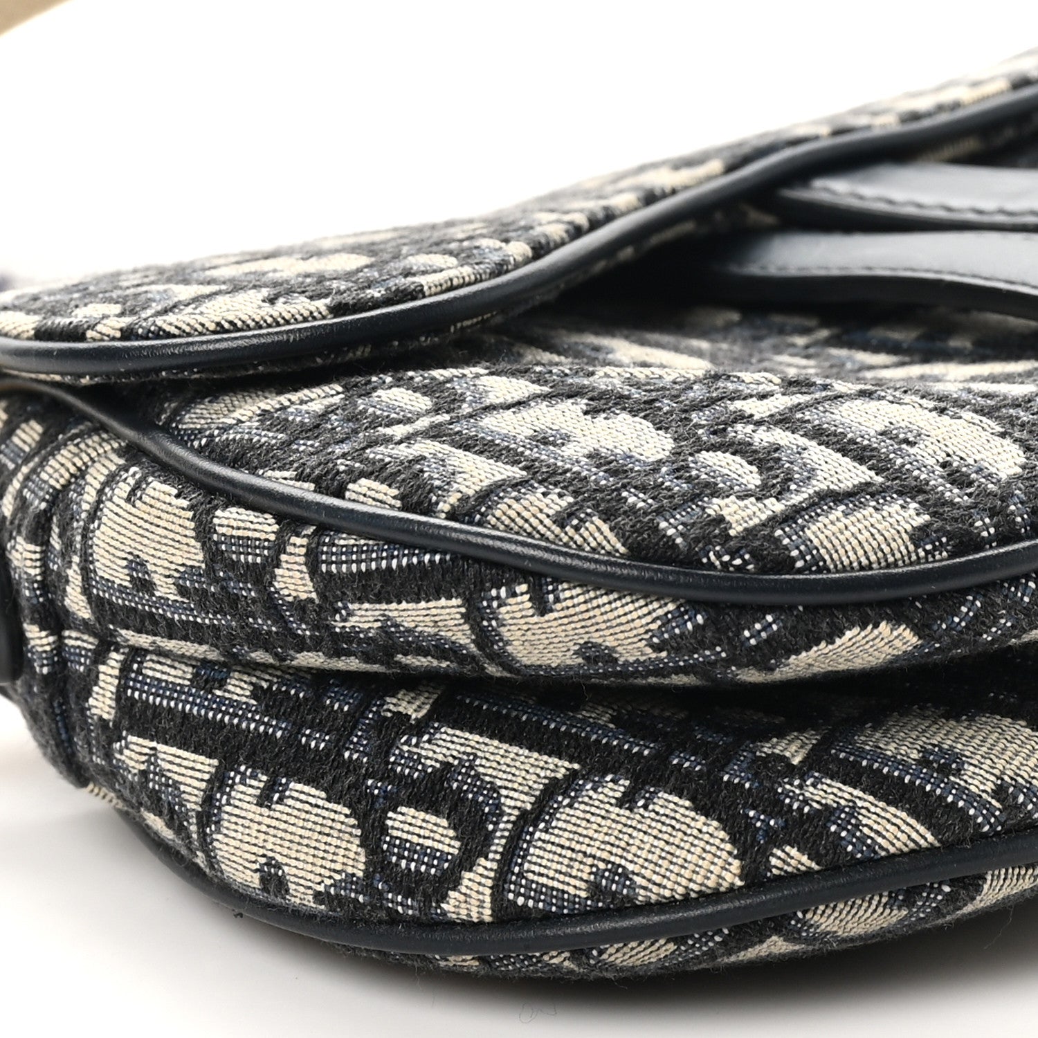 Christian Dior Oblique Mini Saddle Bag Blue 9 of 11
