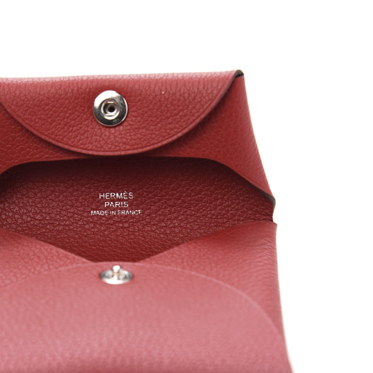 Hermes Evercolor Bastia Coin Purse Rouge Casaque 5 of 7