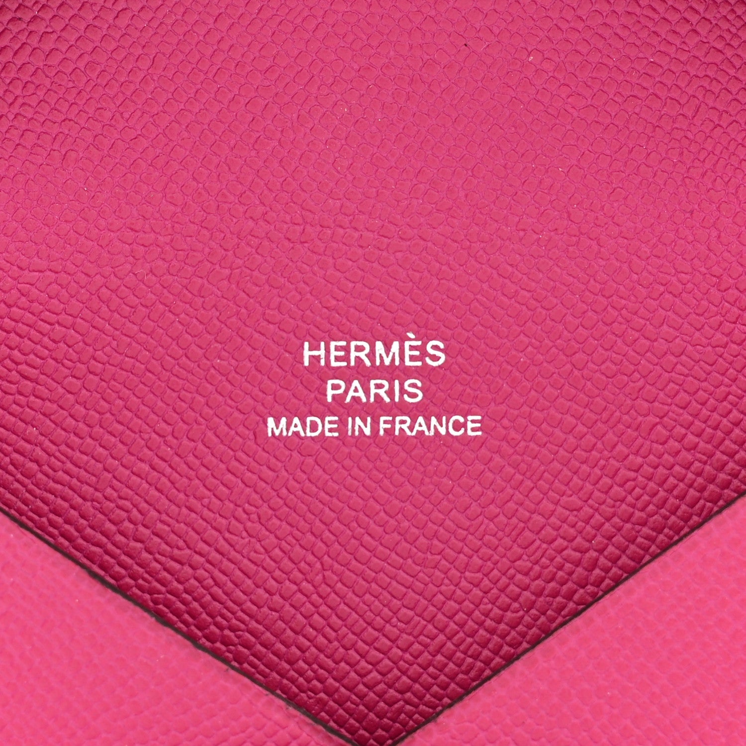 Hermes Epsom Calvi Card Case Rose Pourpre 6 of 11