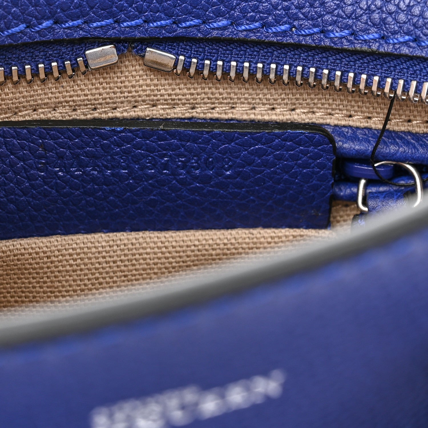 Alexander McQueen Pebbled Calfskin Mini Padlock Ultramarine 6 of 9