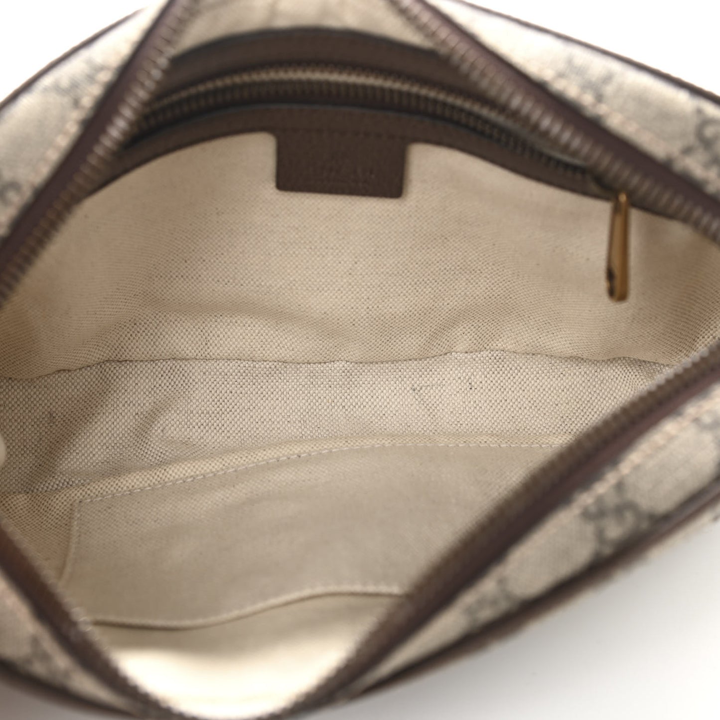 Soft GG Supreme Monogram Medium Ophidia Belt Bag Dark Brown