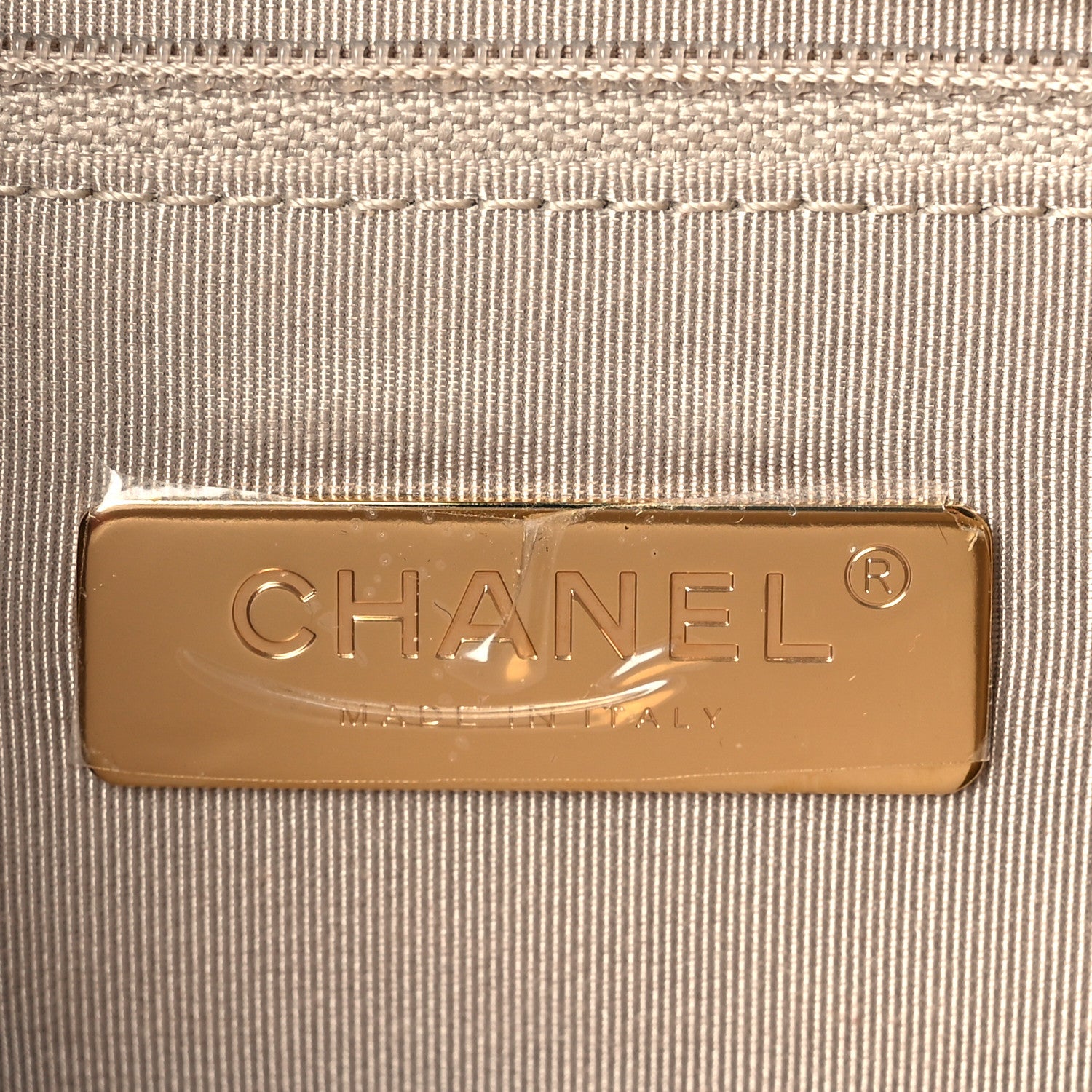 Chanel Lambskin Quilted Medium Chanel 19 Flap Light Beige 6 of 9