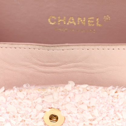 Chanel Tweed Medium Double Flap Pink 7 of 18