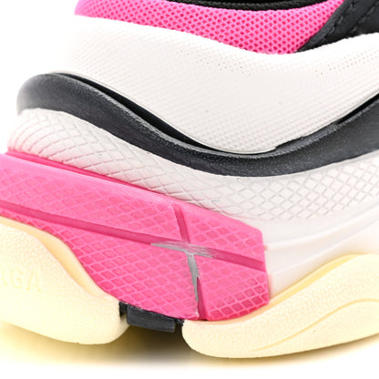 Balenciaga Fabric Mesh Womens Triple S Mule Sneakers 36 White Pink Black 9 of 11