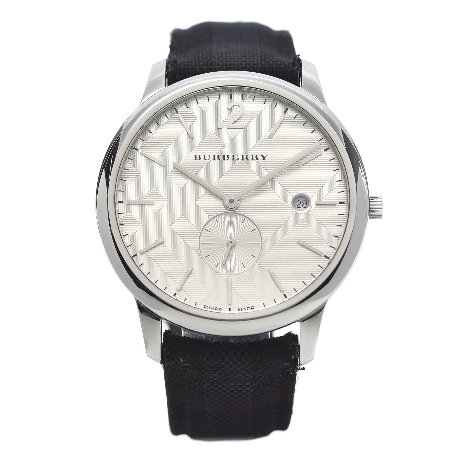 Burberry Stainless Steel Calfskin 40mm Classic Round Quartz Watch BU10008 1 of 9