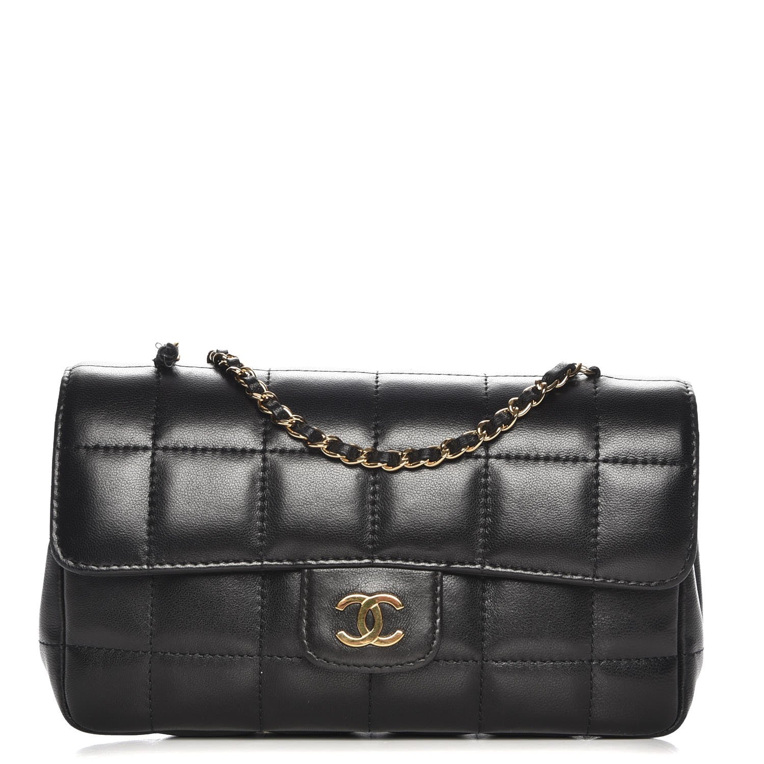 Chanel Lambskin Quilted Mini Chocolate Bar Flap Black 1 of 9