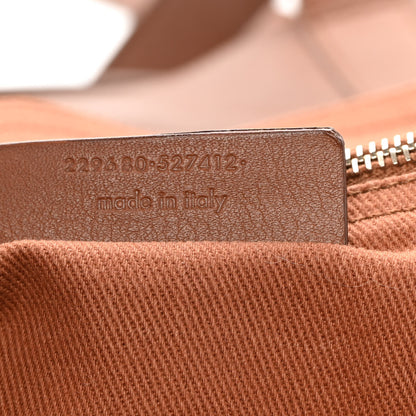 Saint Laurent Calfskin Canvas Medium Muse Two Brown 6 of 12