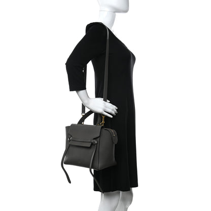 Celine Baby Grained Calfskin Micro Belt Bag Grey 2 of 20