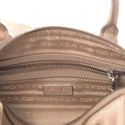 Prada Tessuto Nylon Saffiano Re-Edition 2005 Top Handle Crossbody Bag Cammeo 7 of 10