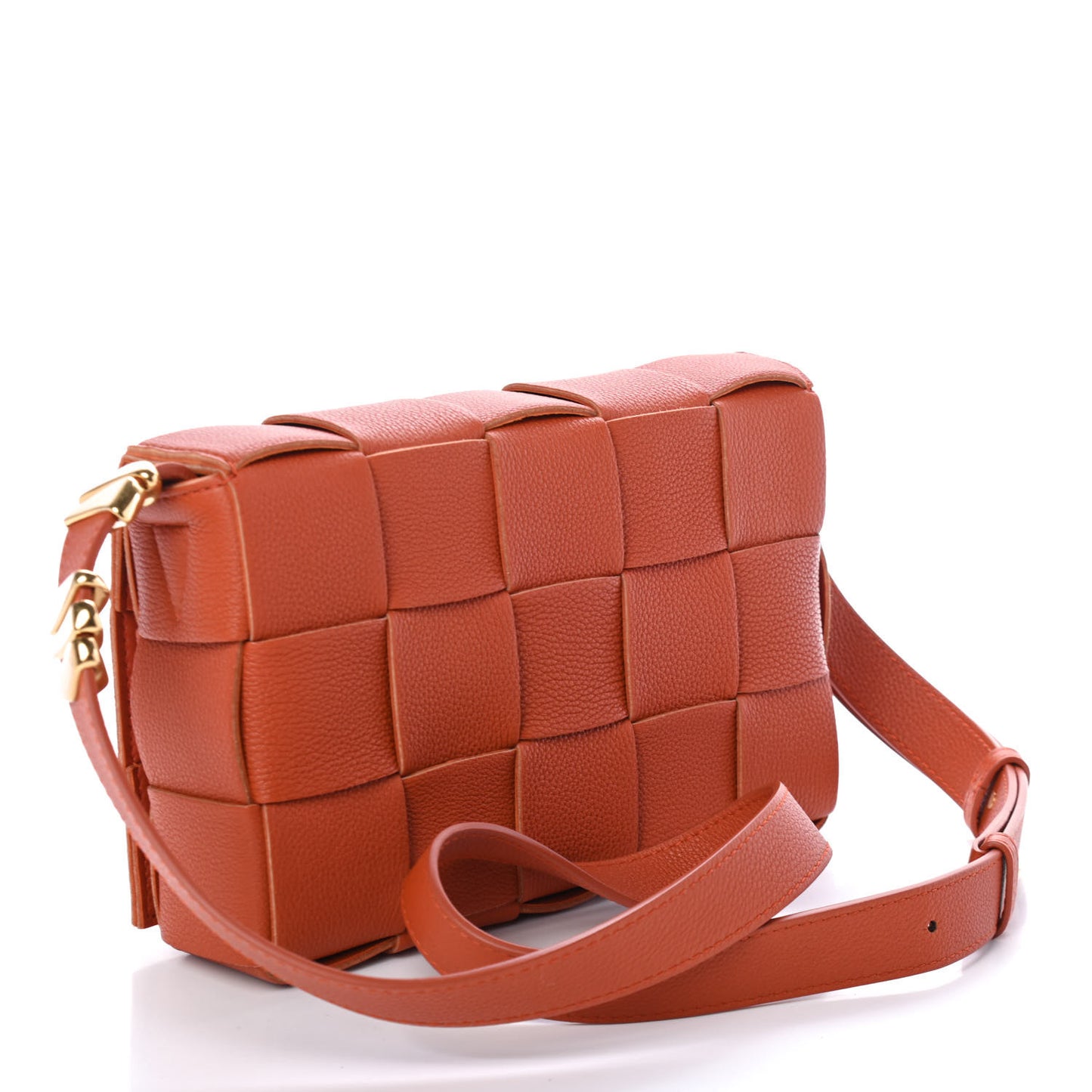 Calfskin Maxi Intreccio Cassette Bag Maple
