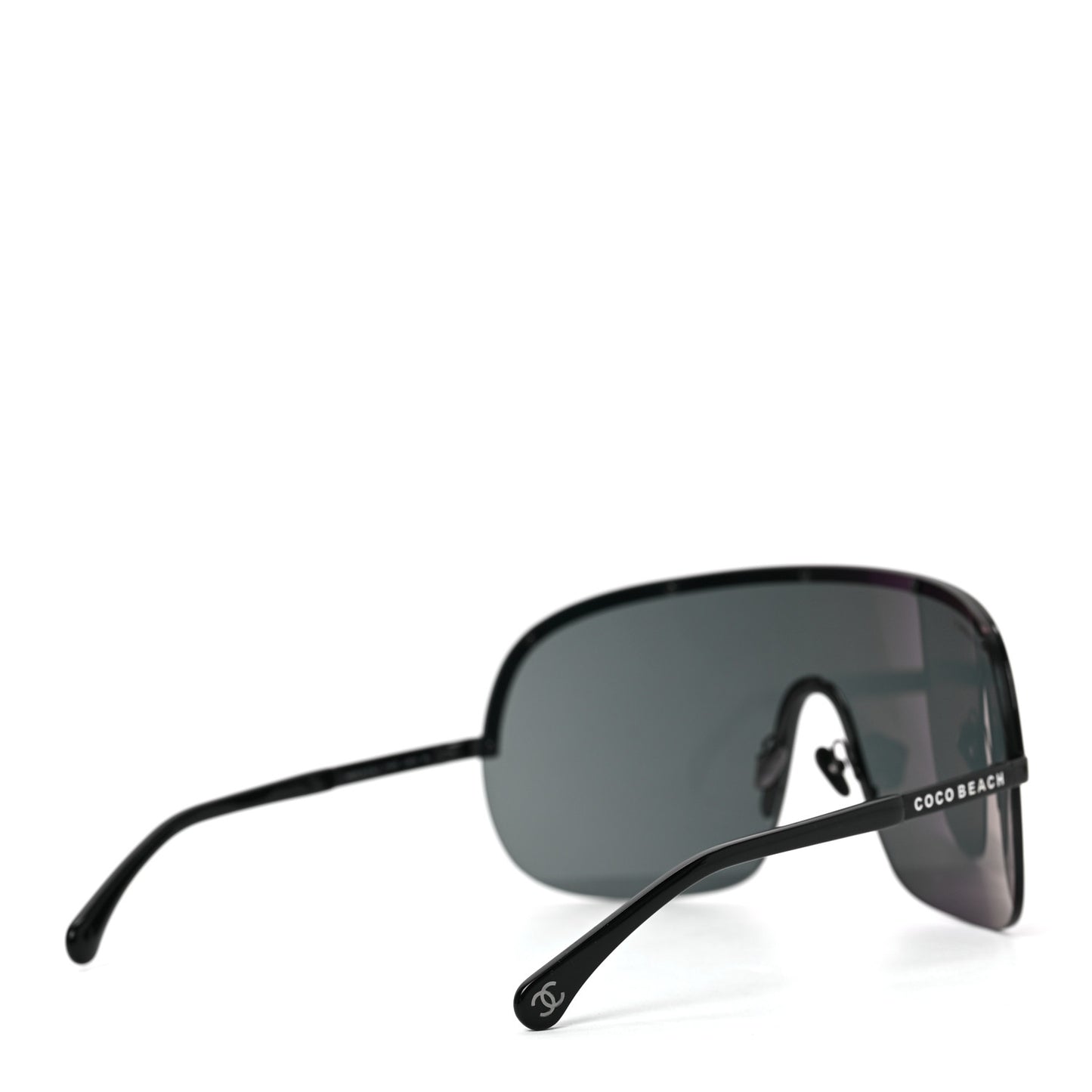 Shield Coco Beach Sunglasses Black Gray